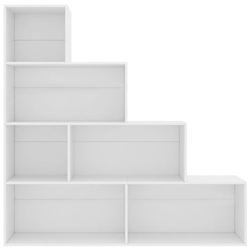 Bibliothèque/cloison Blanc 155x24x160 Cm Bois Contreplaqué