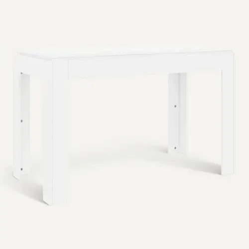 Table De Salle À Manger Blanc 120x60x76 Cm Bois Contreplaqué