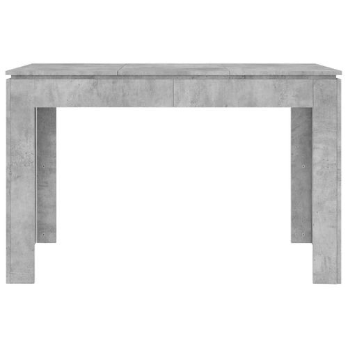 Table À Manger Gris Béton 120x60x76 Cm Bois Contreplaqué