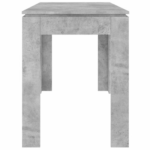 Table À Manger Gris Béton 120x60x76 Cm Bois Contreplaqué