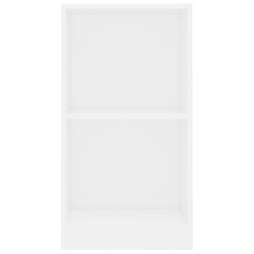 Bibliothèque Blanc 40x24x75 Cm Bois Contreplaqué