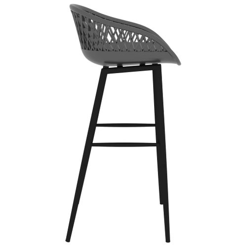Chaises De Bar Lot De 2 Gris