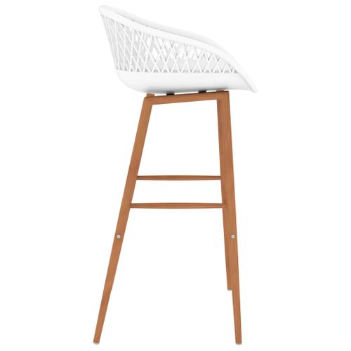 Tabourets De Bar Lot De 4 Blanc