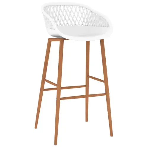 Tabourets De Bar Lot De 4 Blanc