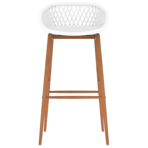 Tabourets De Bar Lot De 4 Blanc