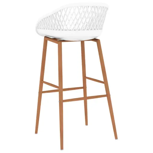 Tabourets De Bar Lot De 4 Blanc