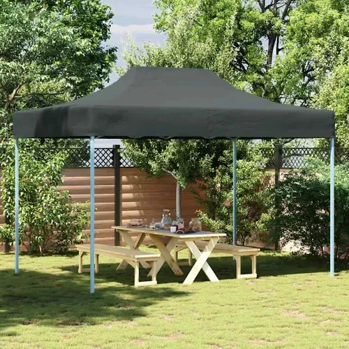 Tente De Fête Pliable Professionnelle Avec Toit Oxford Imperméable 3x4 M Acier Anthracite