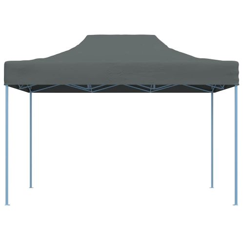 Tente De Fête Pliable Professionnelle Avec Toit Oxford Imperméable 3x4 M Acier Anthracite