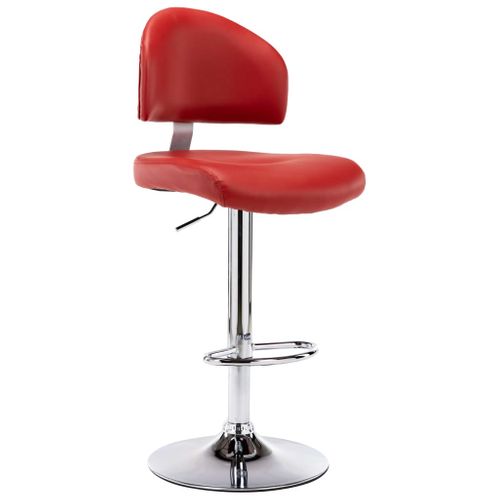 Tabourets De Bar Lot De 2 Rouge Bordeaux Simili