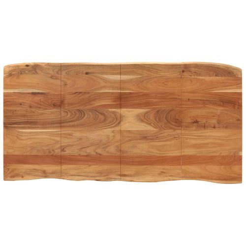 Table à Manger Rectangulaire 180x90x76 Cm Bois D'acacia Massif Dîner Repas Cuisine Intérieur