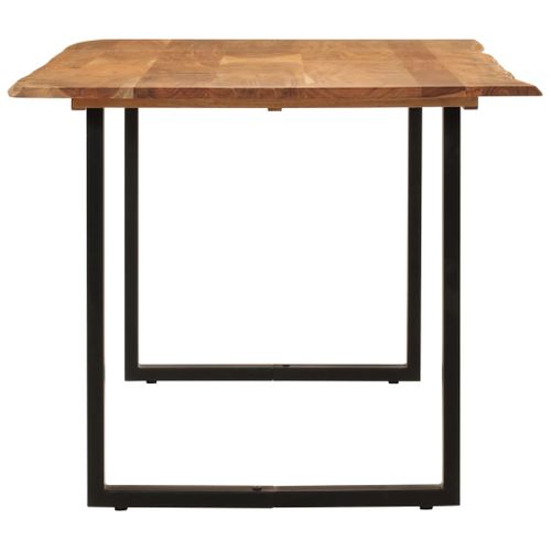 Table à Manger Rectangulaire 180x90x76 Cm Bois D'acacia Massif Dîner Repas Cuisine Intérieur