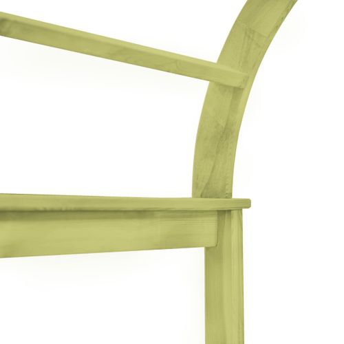 Arche à Treillis 125x150x235 Cm Bois De Pin Imprégné Voûte Arceau Plantes Grimpantes Terrasse