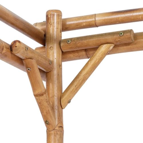 Pergola En Bambou Avec Grillage Pour Plantes Grimpantes et Joints Pré-assemblés 170x170x220 Cm