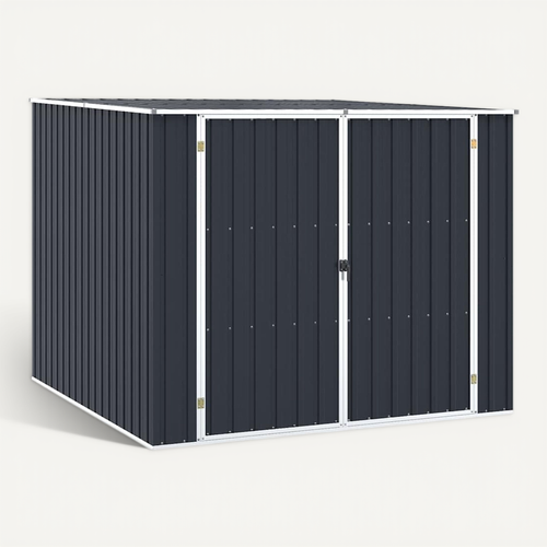 Abri De Jardin Anthracite 195x198x159 Cm Acier Galvanisé