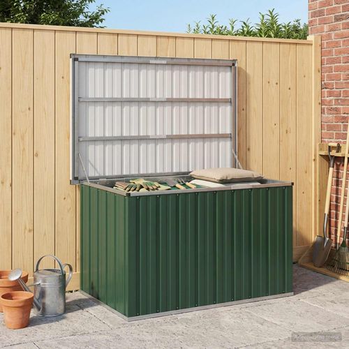 Boîtes De Rangement Acier Galvanisé 109 X 67 X 65 Cm Vert Grand Espace De Stockage