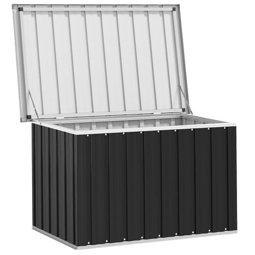 Boîte De Rangement De Jardin Anthracite 109x67x65 Cm Coffre Organisateur Terrasse Patio