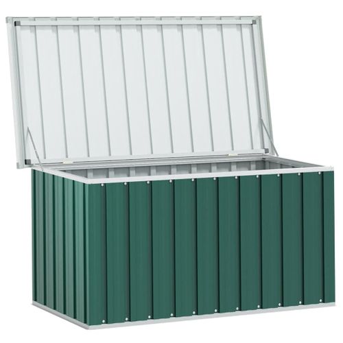 Coffre De Rangement De Jardin Vert 129x67x65 Cm