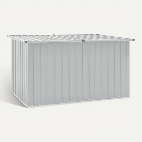 Vidaxl Boîte De Rangement De Jardin Gris 171x99x93 Cm Coffre De Stockage Patio Terrasse Extérieur