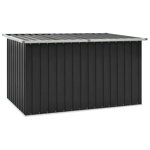 Vidaxl Boîte De Rangement De Jardin Anthracite 171x99x93 Cm Coffre De Stockage Patio Terrasse