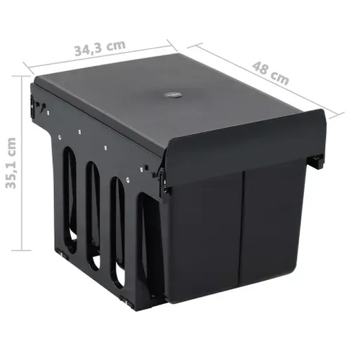 Poubelle De Cuisine Avec Tiroir-pull-out Sous-évier Gestion Des Déchets Soft-close 36 L