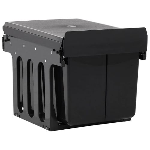 Armoire De Cuisine Poubelle Pull-out Avec Soft-close Et Tri-système Recyclage 48 L