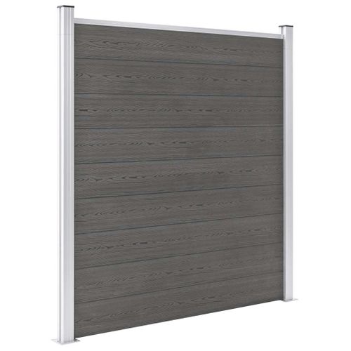 Clôture De Jardin Wpc 180x186 Cm Gris