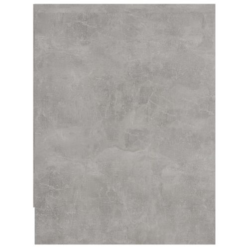 Table De Chevet Gris Béton 40x30x40 Cm Bois Contreplaqué