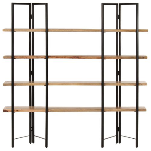 Etagère  à 4 Niveaux 160x35x160 Cm Bois De Manguier Massif