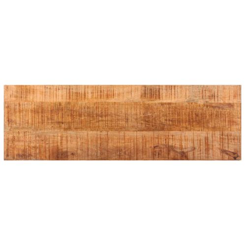 Banc 110 Cm Bois De Manguier Brut Massif Et Acier