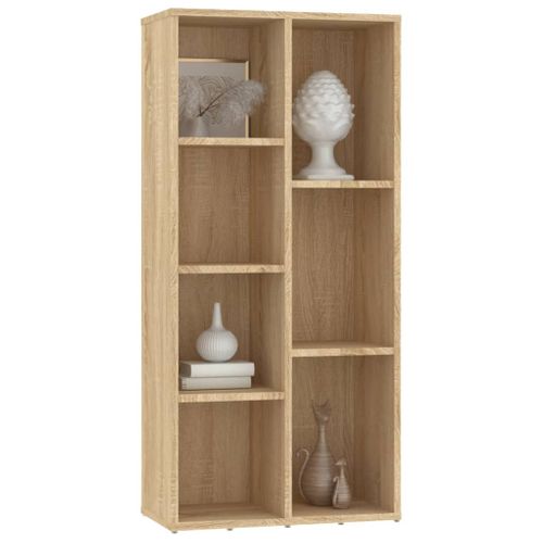 Bibliothèque Chêne Sonoma 50x25x106 Cm Bois Contreplaqué