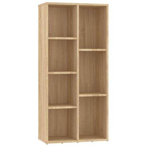 Bibliothèque Chêne Sonoma 50x25x106 Cm Bois Contreplaqué