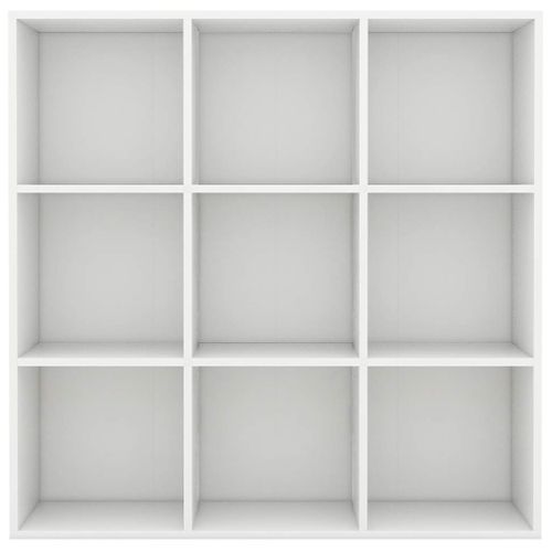 Bibliothèque Blanc 98x29x97,5 Cm Avec 9 Compartiments Moderne