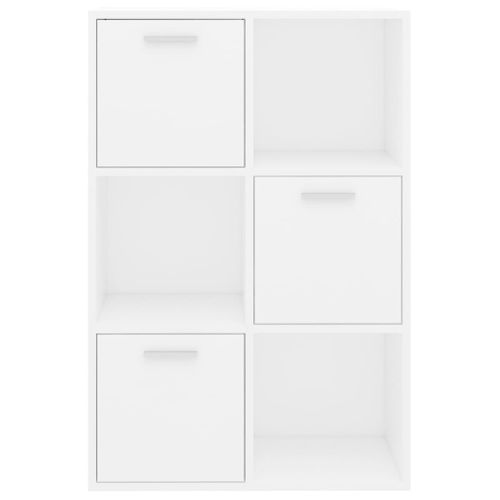Armoire De Rangement Blanc 60x29,5x90 Cm Bois Contreplaqué
