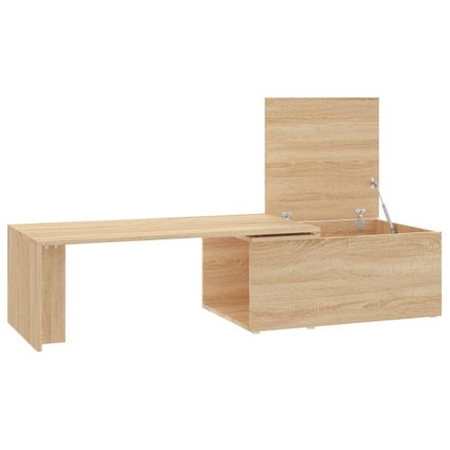 Bureau D'angle Blanc Brillant 200x50x76 Cm Bois Contreplaqué