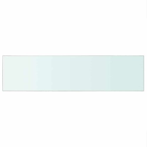 Panneaux D'étagère 2 Pièces Verre Transparent 100 X 25 Cm