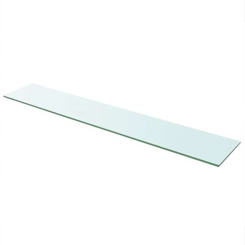 Panneaux D'étagère 2 Pièces Verre Transparent 110 X 20 Cm