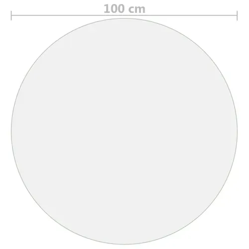 Protecteur De Table Transparent Ø 100 Cm 1,6 Mm Pvc