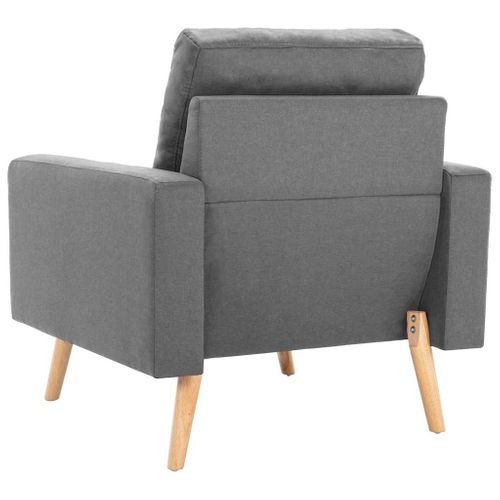 Fauteuil Gris Clair Tissu