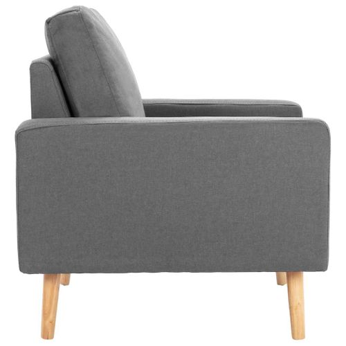 Fauteuil Gris Clair Tissu