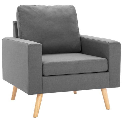 Fauteuil Gris Clair Tissu