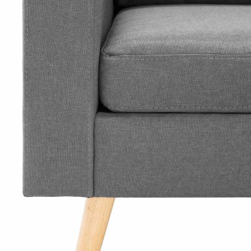 Fauteuil Gris Clair Tissu