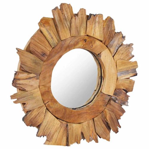 Miroir Mural 40 Cm Teck Rond