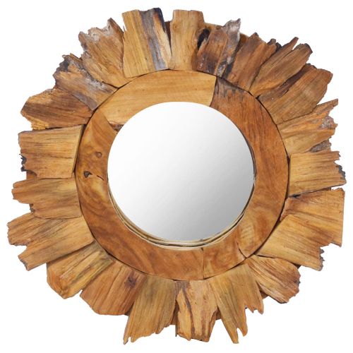 Miroir Mural 40 Cm Teck Rond