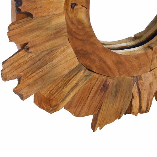 Miroir Mural 40 Cm Teck Rond