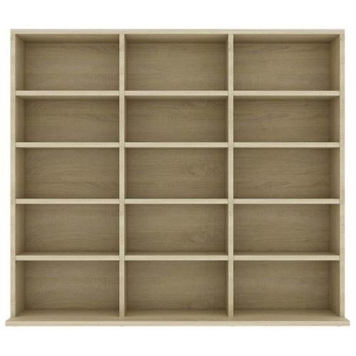Armoire À Cd Chêne Sonoma 100x23x89,5 Cm Bois D’ingénierie