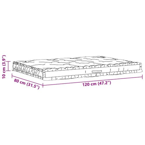 Coussins De Plancher De Palette Lot De 2 Coton Noir