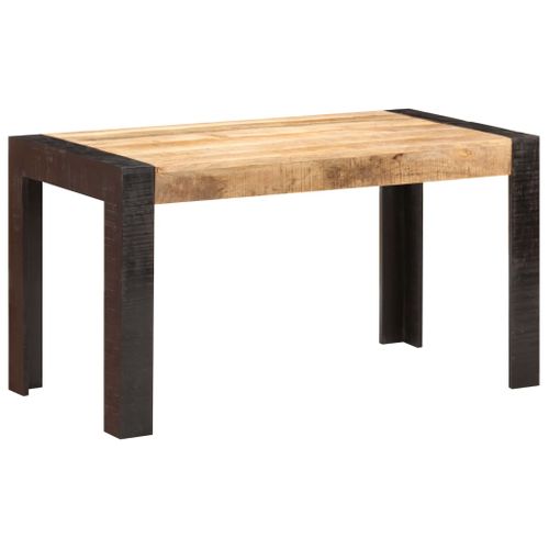 Table De Salle À Manger 140x70x76 Cm Bois De Manguier Brut