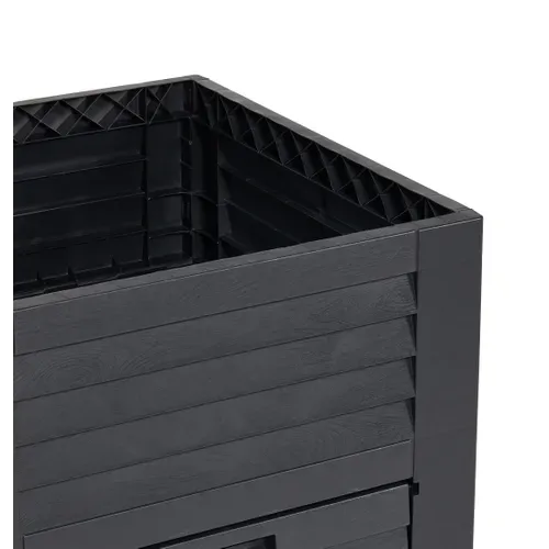 Jardinière coffre de rangement  Anthracite vue accessoires