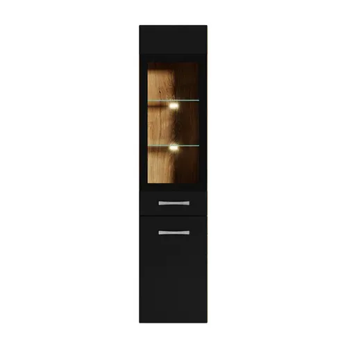 Colonne Rio Hauteur 131cm Chêne Châtaignier Avec Noir