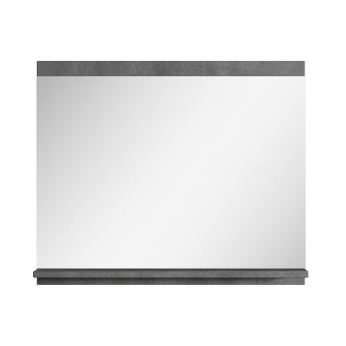 Miroir Avec Étagère Montreal 60 X 12 X 50 Cm   Gris